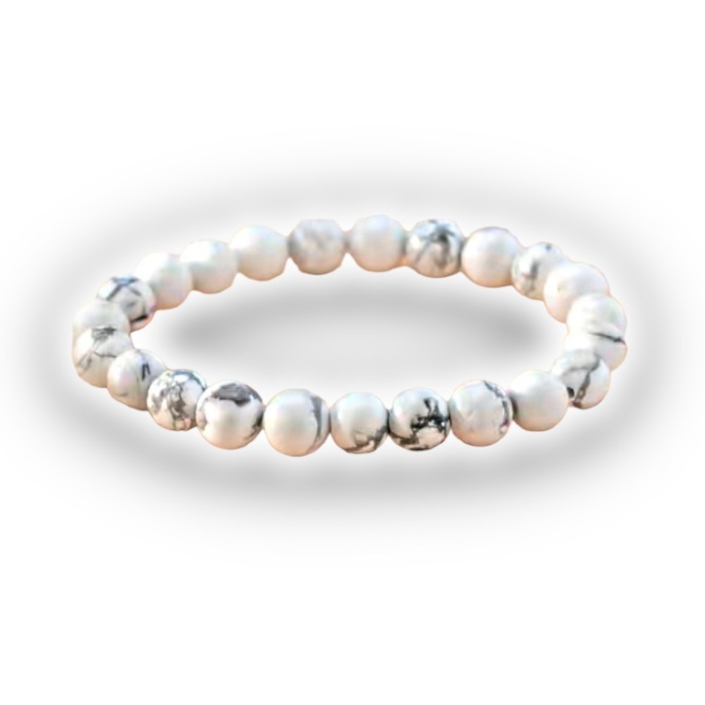 Howlite Chakra Stone Bracelet - Picture 4 of 5